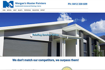 Morgans Painters website screenshot
