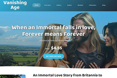 Vanishing Age website screenshot